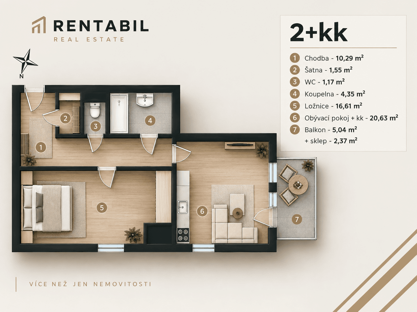 Predaj bytu 2-izbový 65 m², Zlonická, Praha, Praha Predaj bytu 2-izbový 65 m², Zlonická, Praha, Praha