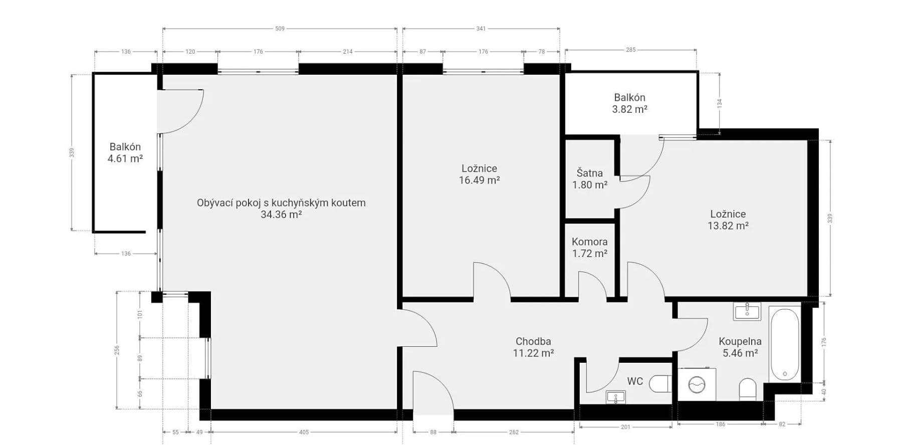Predaj bytu 3-izbový 95 m², Provázkova, Praha, Praha Predaj bytu 3-izbový 95 m², Provázkova, Praha, Praha