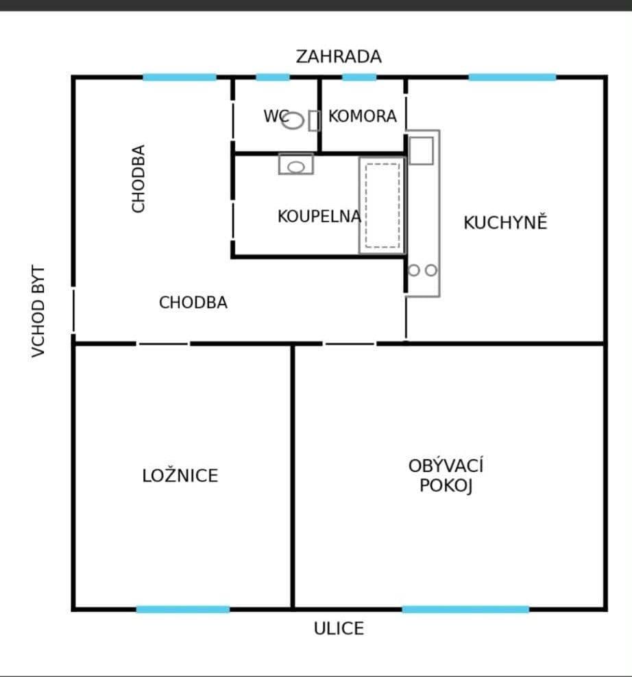 Prenájom bytu 2-izbový 62 m², Krátká, Praha, Praha Prenájom bytu 2-izbový 62 m², Krátká, Praha, Praha