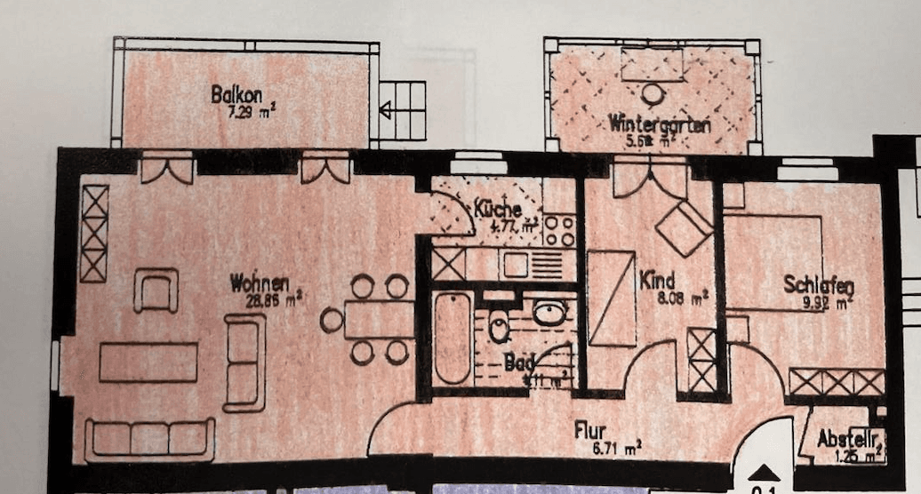 Predaj bytu 3-izbový 73 m², Lennestraße 20, Potsdam, Brandenbursko Predaj bytu 3-izbový 73 m², Lennestraße 20, Potsdam, Brandenbursko