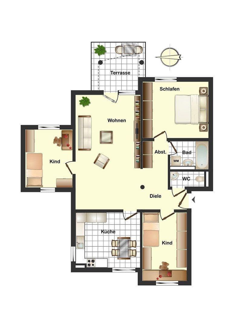 Predaj bytu 4-izbový 86 m², Kiefernweg 3, Freital, Sasko Predaj bytu 4-izbový 86 m², Kiefernweg 3, Freital, Sasko