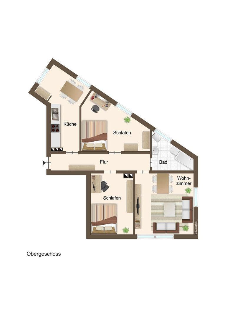 Prenájom bytu 3-izbový 70 m², Bohmter Straße 54, Osnabrück, Dolné Sasko Prenájom bytu 3-izbový 70 m², Bohmter Straße 54, Osnabrück, Dolné Sasko