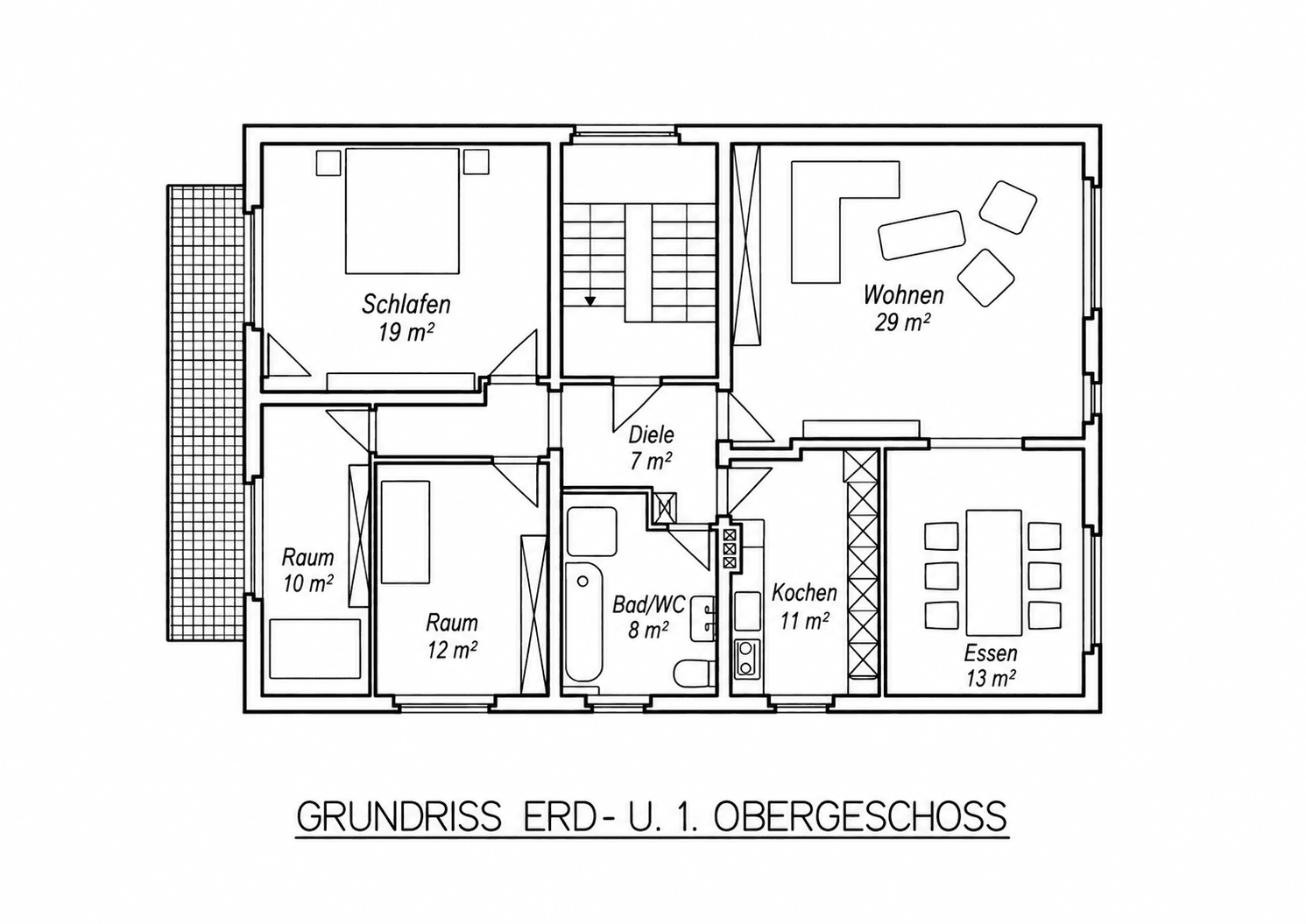 Prenájom bytu 5-izbový 105 m², Marburg, Hesensko Prenájom bytu 5-izbový 105 m², Marburg, Hesensko