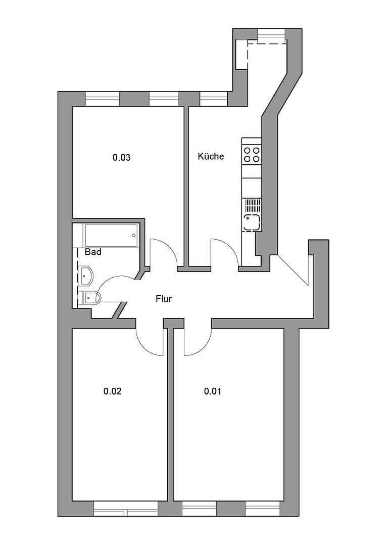 Prenájom bytu 3-izbový 73 m², Demmeringstr.76, Leipzig, Sasko Prenájom bytu 3-izbový 73 m², Demmeringstr.76, Leipzig, Sasko