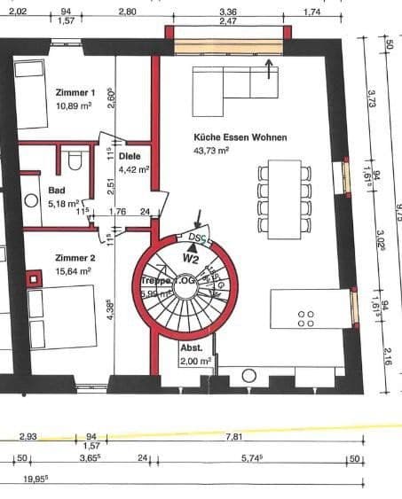 Prenájom bytu 2-izbový 82 m², Moselstraße 6, Osann-Monzel, Porýnie-Falcko Prenájom bytu 2-izbový 82 m², Moselstraße 6, Osann-Monzel, Porýnie-Falcko