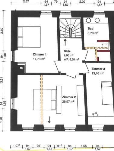 Prenájom bytu 5-izbový 146 m², Moselstraße 6, Osann-Monzel, Porýnie-Falcko Prenájom bytu 5-izbový 146 m², Moselstraße 6, Osann-Monzel, Porýnie-Falcko