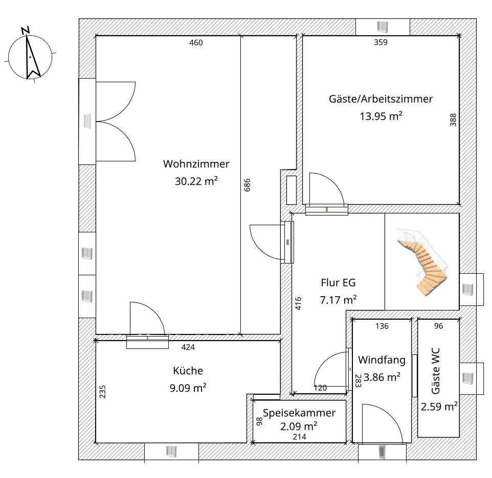 Predaj domu 154 m², pozemok 541 m², Eckental, Bavorsko Predaj domu 154 m², pozemok 541 m², Eckental, Bavorsko