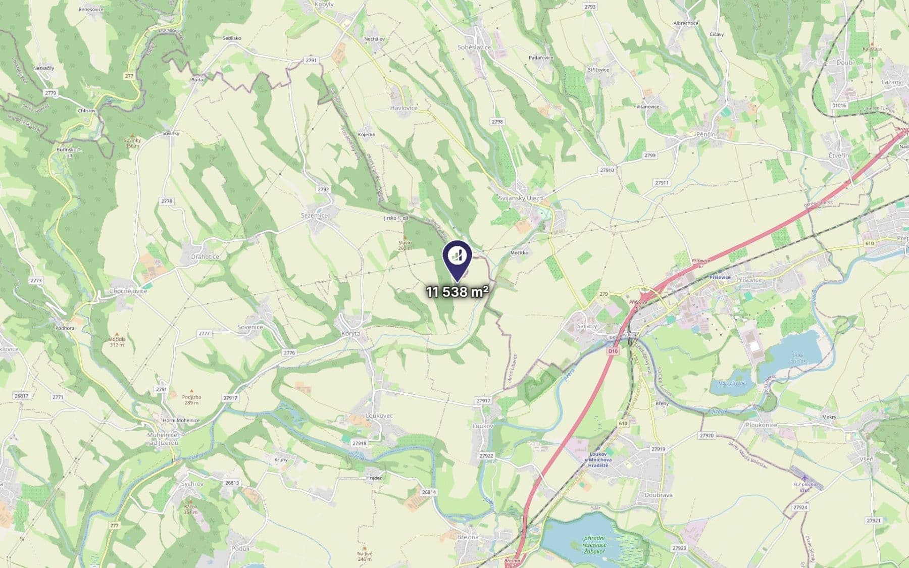 Predaj pozemku 11.538 m², Loukov, Středočeský kraj Predaj pozemku 11.538 m², Loukov, Středočeský kraj