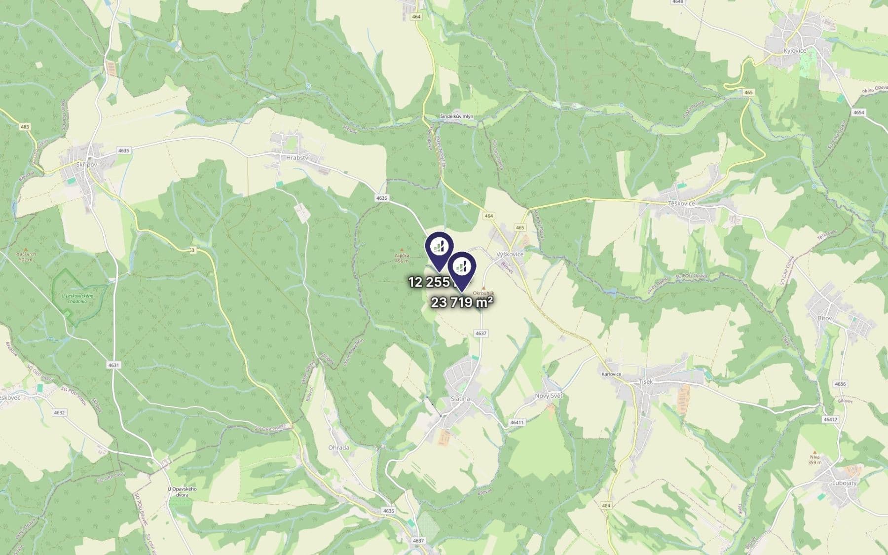 Predaj pozemku 35.974 m², Slatina, Moravskoslezský kraj Predaj pozemku 35.974 m², Slatina, Moravskoslezský kraj