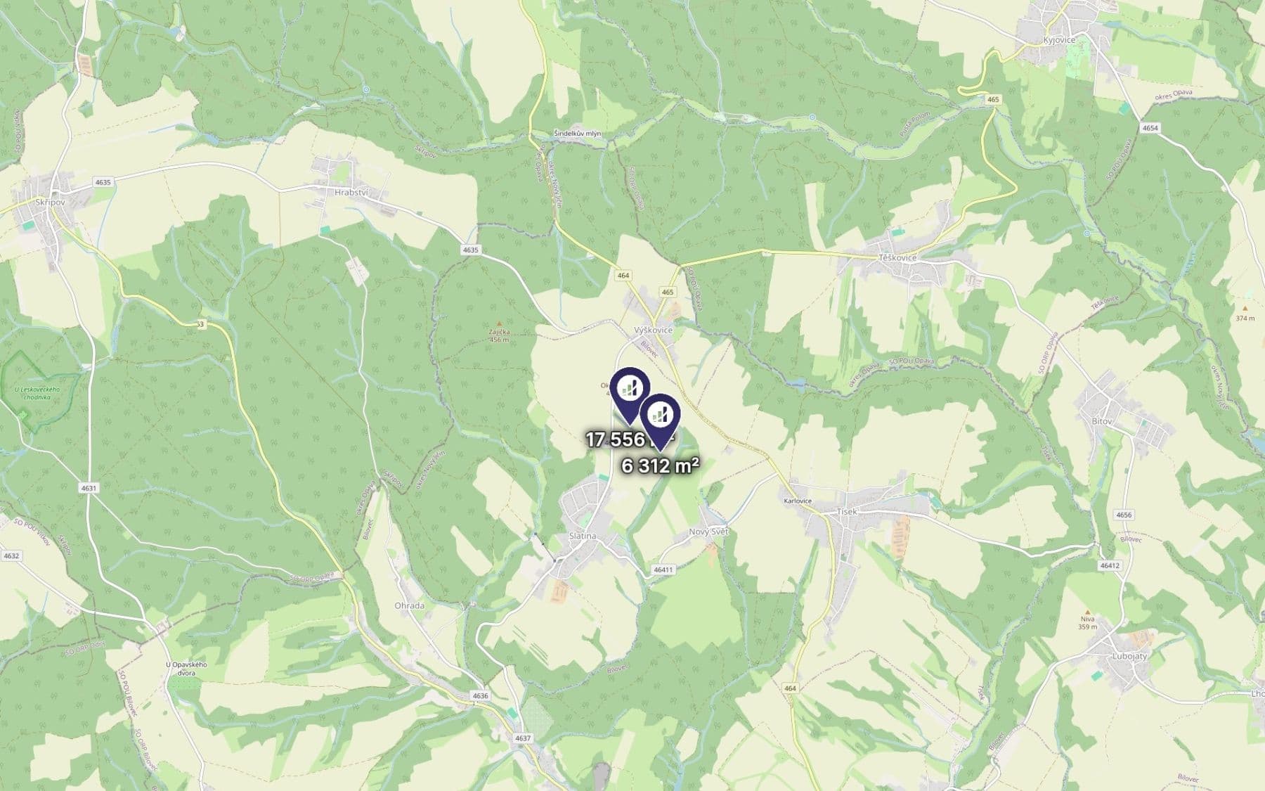 Predaj pozemku 23.868 m², Slatina, Moravskoslezský kraj Predaj pozemku 23.868 m², Slatina, Moravskoslezský kraj