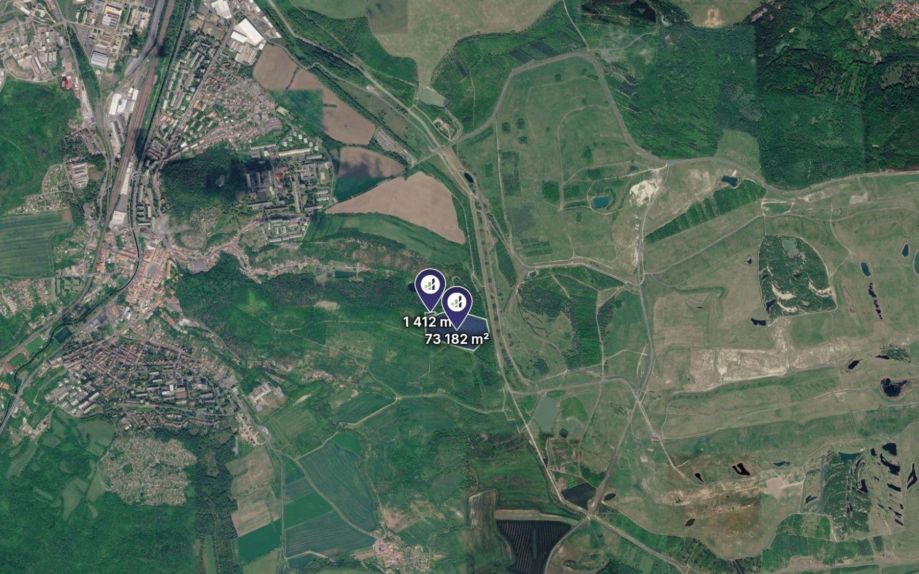 Predaj pozemku 74.594 m², Bílina, Ústecký kraj Predaj pozemku 74.594 m², Bílina, Ústecký kraj