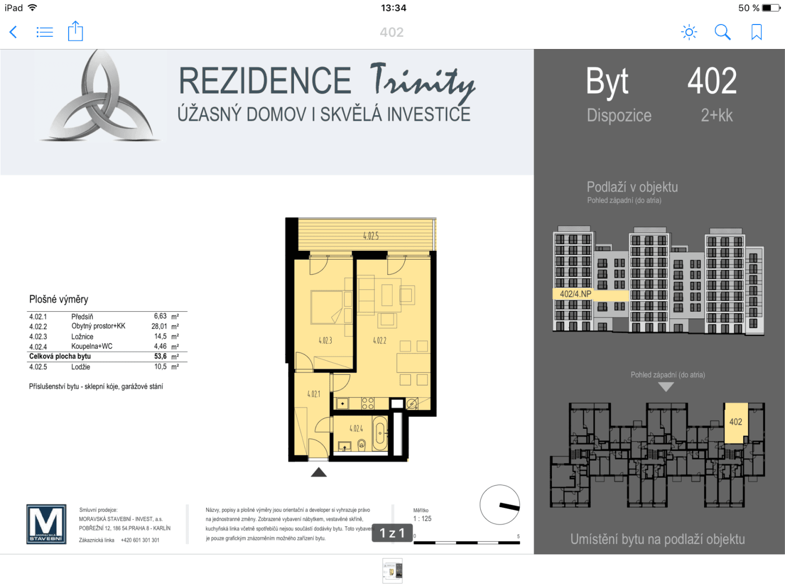Prenájom bytu 2-izbový 64 m², U Mlýnského kanálu, Praha, Praha Prenájom bytu 2-izbový 64 m², U Mlýnského kanálu, Praha, Praha
