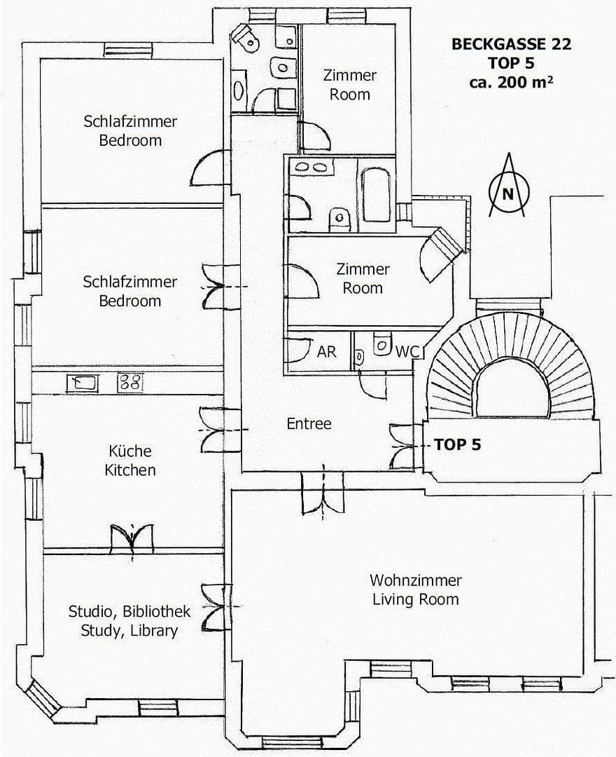 Predaj bytu 6-izbový 200 m², Beckgasse 22, Wien, Viedeň Predaj bytu 6-izbový 200 m², Beckgasse 22, Wien, Viedeň