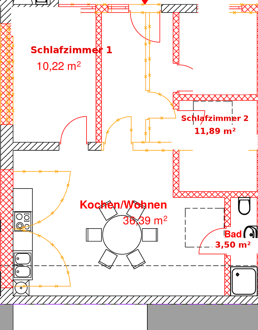 Prenájom bytu 3-izbový 62 m², Elisabethstraße 51-53, Krefeld, Severné Porýnie - Westfálsko Prenájom bytu 3-izbový 62 m², Elisabethstraße 51-53, Krefeld, Severné Porýnie - Westfálsko