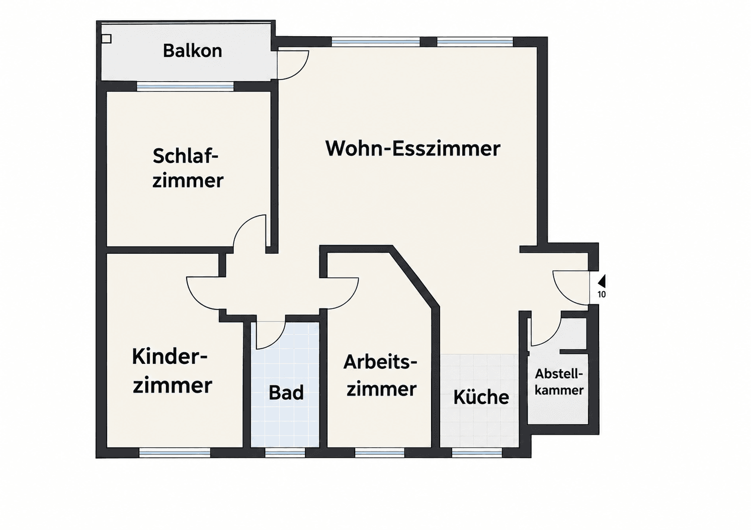 Predaj bytu 4-izbový 92 m², Karl-Lerbs-Straße 1, Bremen, Brémy Predaj bytu 4-izbový 92 m², Karl-Lerbs-Straße 1, Bremen, Brémy