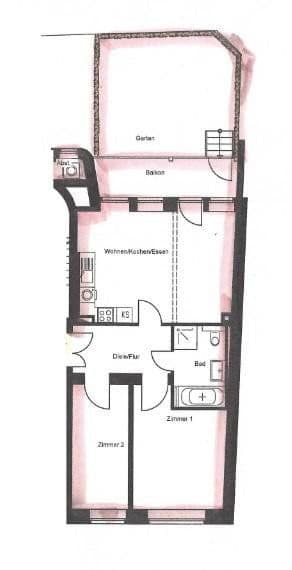 Prenájom bytu 3-izbový 75 m², Leipzig, Sasko Prenájom bytu 3-izbový 75 m², Leipzig, Sasko