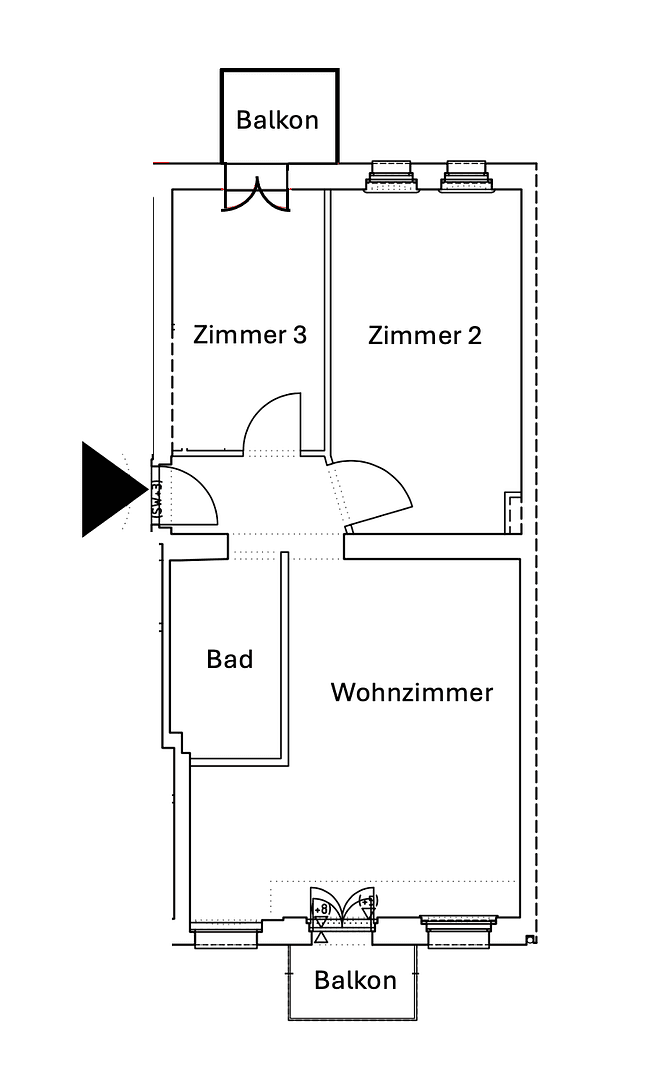 Prenájom bytu 3-izbový 62 m², Schöneberger Straße 9, Berlin, Berlín Prenájom bytu 3-izbový 62 m², Schöneberger Straße 9, Berlin, Berlín