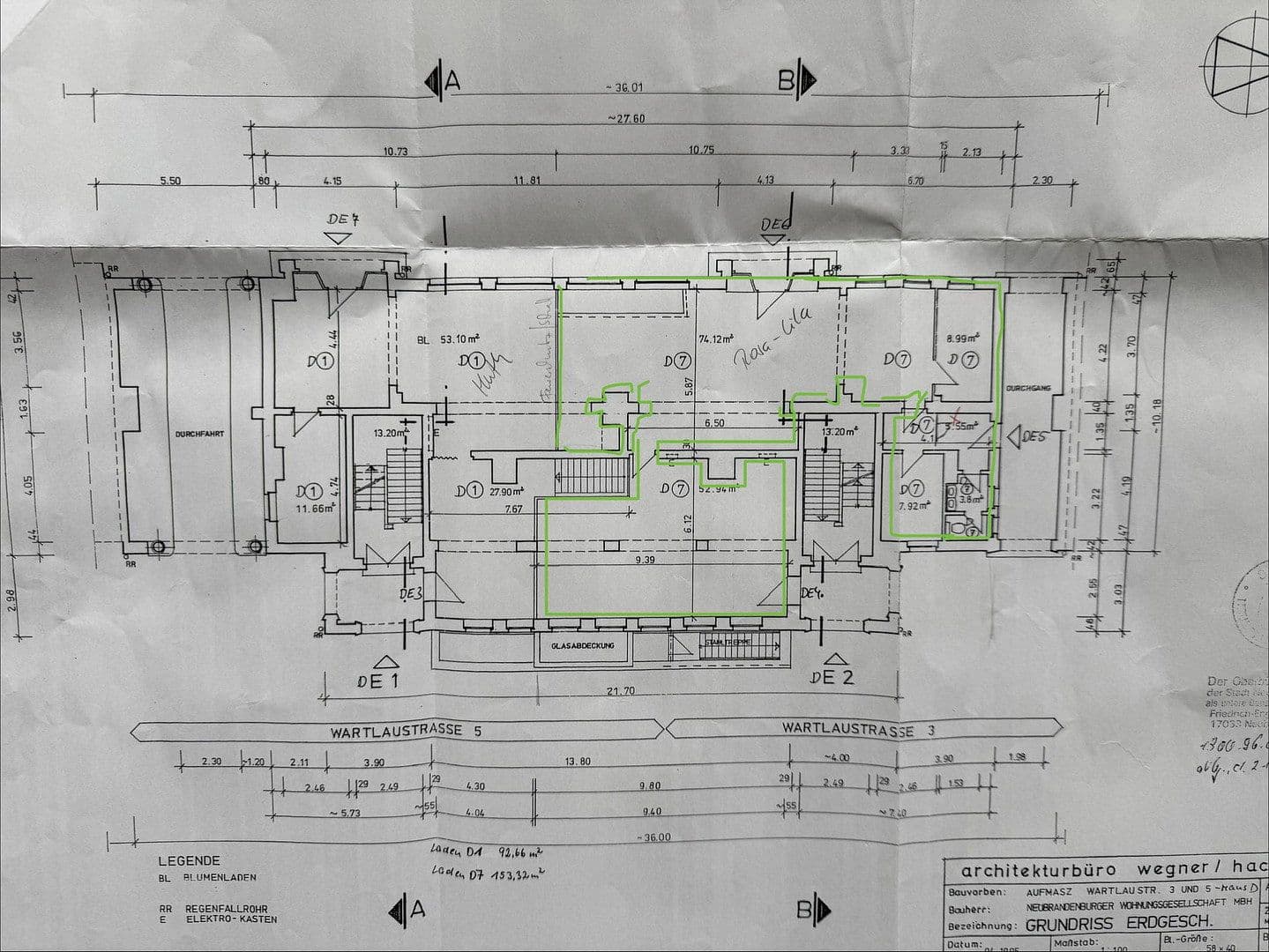 Prenájom kancelárie 155 m², Wartlaustraße 3, Neubrandenburg, Meklenbursko-Predpomoransko Prenájom kancelárie 155 m², Wartlaustraße 3, Neubrandenburg, Meklenbursko-Predpomoransko