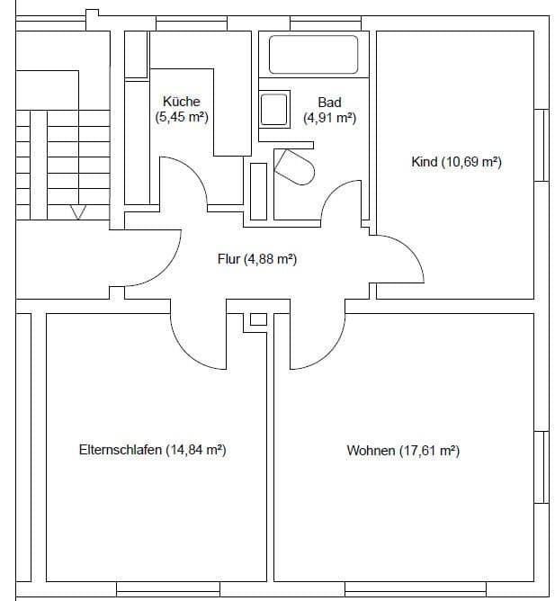 Prenájom bytu 3-izbový 57 m², Stolpmünder Str. 17, Glückstadt, Šlezvicko-Holštajnsko Prenájom bytu 3-izbový 57 m², Stolpmünder Str. 17, Glückstadt, Šlezvicko-Holštajnsko