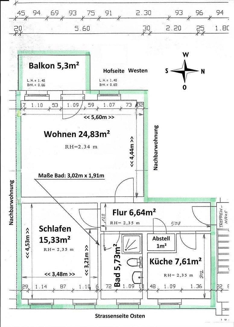 Predaj bytu 2-izbový 64 m², Altschmiedestraße 3, Rostock, Meklenbursko-Predpomoransko Predaj bytu 2-izbový 64 m², Altschmiedestraße 3, Rostock, Meklenbursko-Predpomoransko