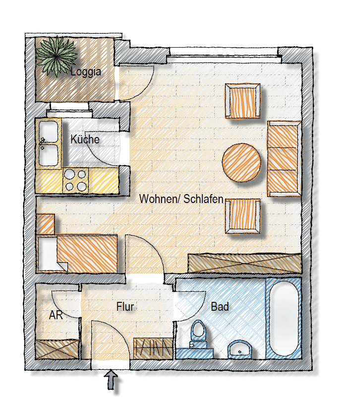 Predaj bytu 1-izbový 39 m², Lüneburg, Dolné Sasko Predaj bytu 1-izbový 39 m², Lüneburg, Dolné Sasko