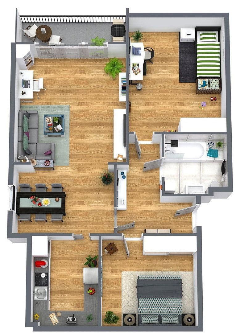 Prenájom bytu 3-izbový 84 m², Händelstraße 2, Wilkau-Haßlau, Sasko Prenájom bytu 3-izbový 84 m², Händelstraße 2, Wilkau-Haßlau, Sasko
