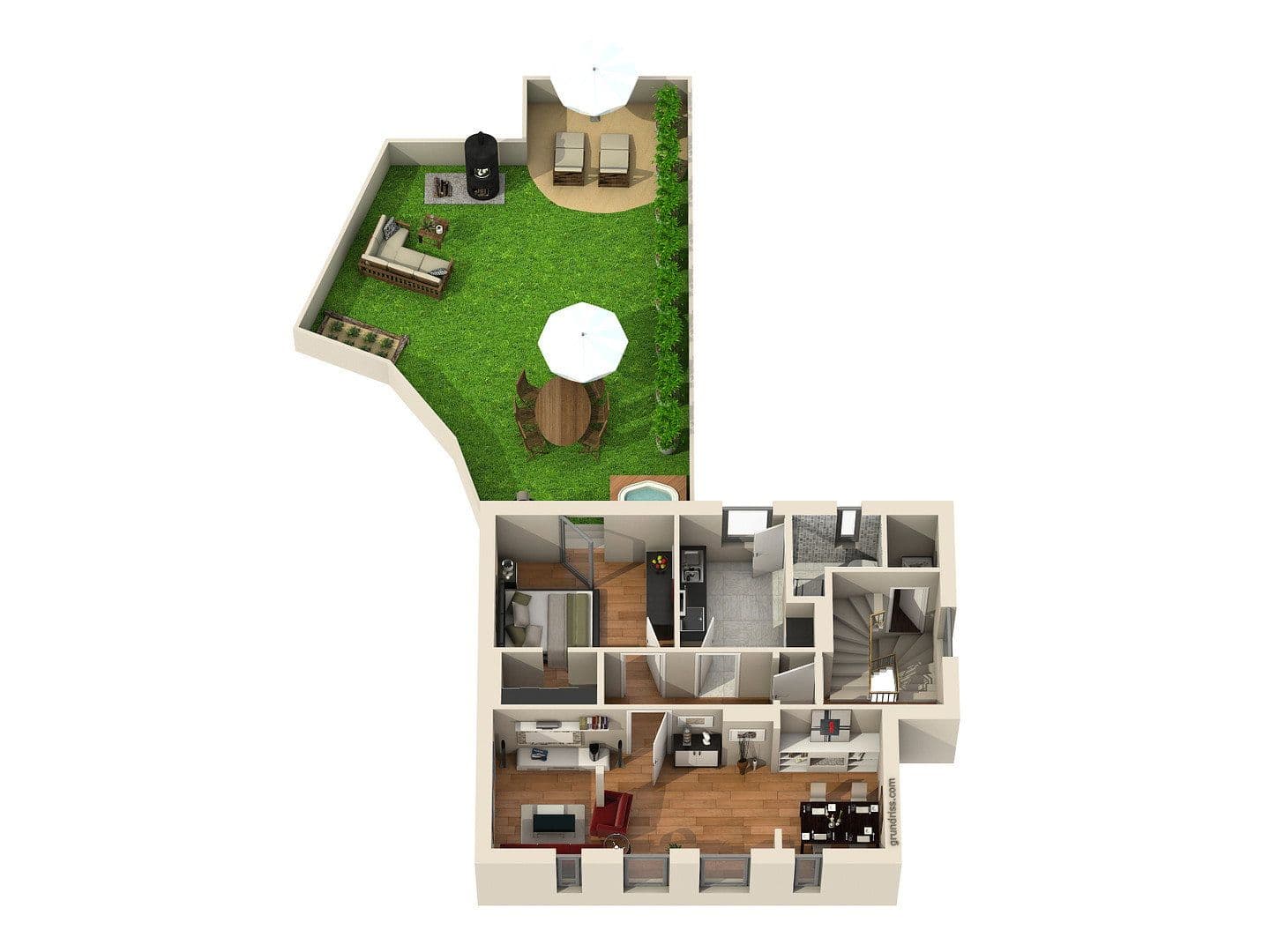 Prenájom bytu 2-izbový 63 m², Hochrad 33, Hamburg, Hamburg Prenájom bytu 2-izbový 63 m², Hochrad 33, Hamburg, Hamburg