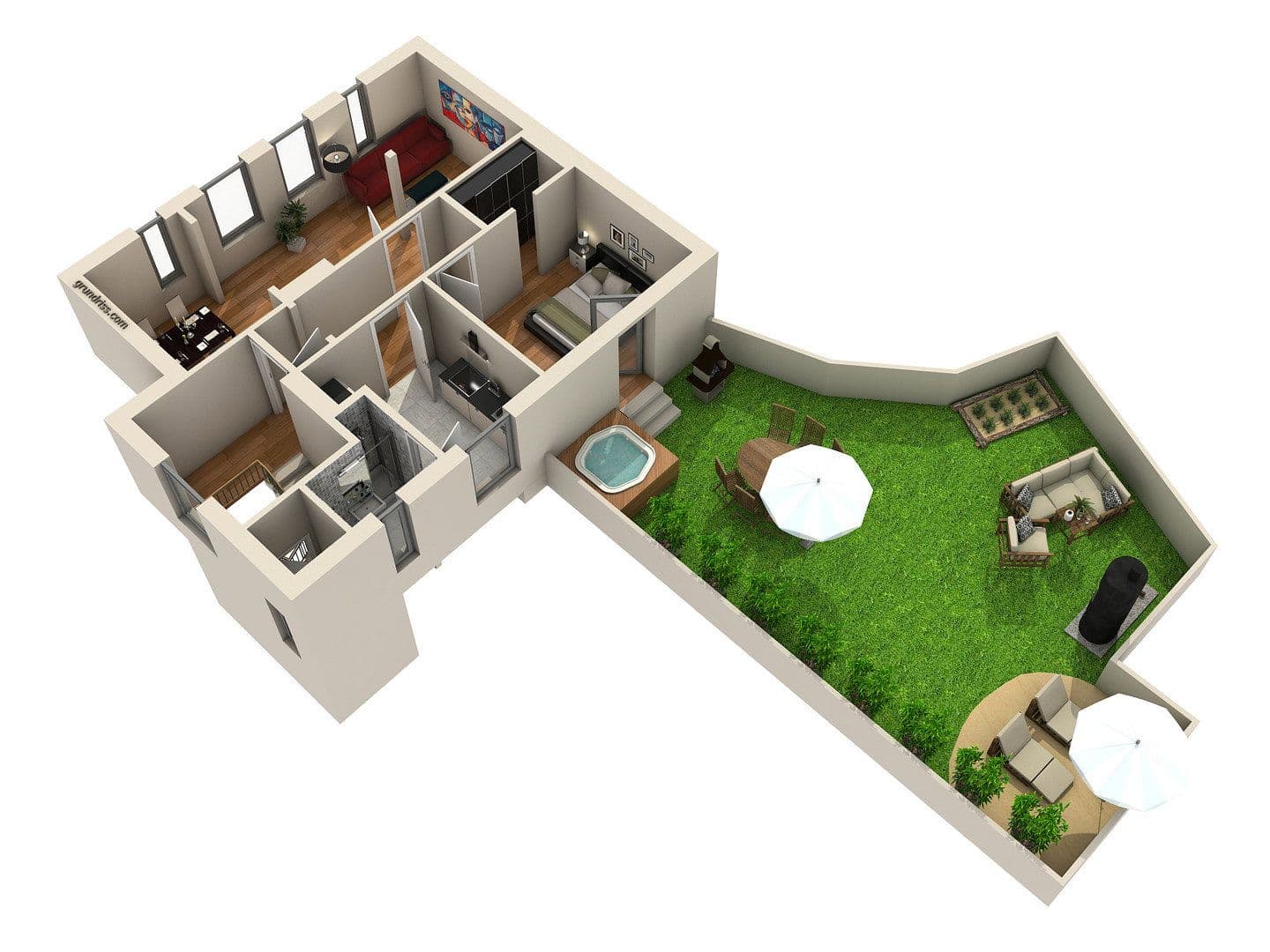 Prenájom bytu 2-izbový 63 m², Hochrad 33, Hamburg, Hamburg Prenájom bytu 2-izbový 63 m², Hochrad 33, Hamburg, Hamburg