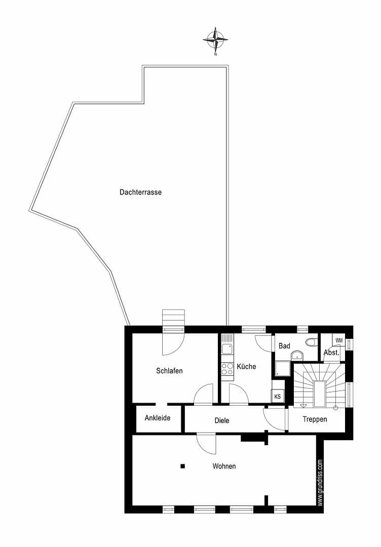 Prenájom bytu 2-izbový 63 m², Hochrad 33, Hamburg, Hamburg Prenájom bytu 2-izbový 63 m², Hochrad 33, Hamburg, Hamburg