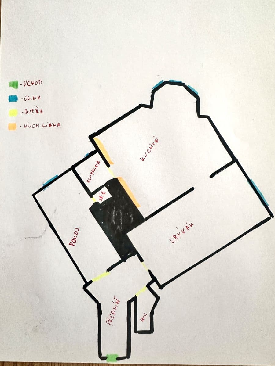 Prenájom bytu 2-izbový 78 m², Na Stráži, Praha, Praha Prenájom bytu 2-izbový 78 m², Na Stráži, Praha, Praha