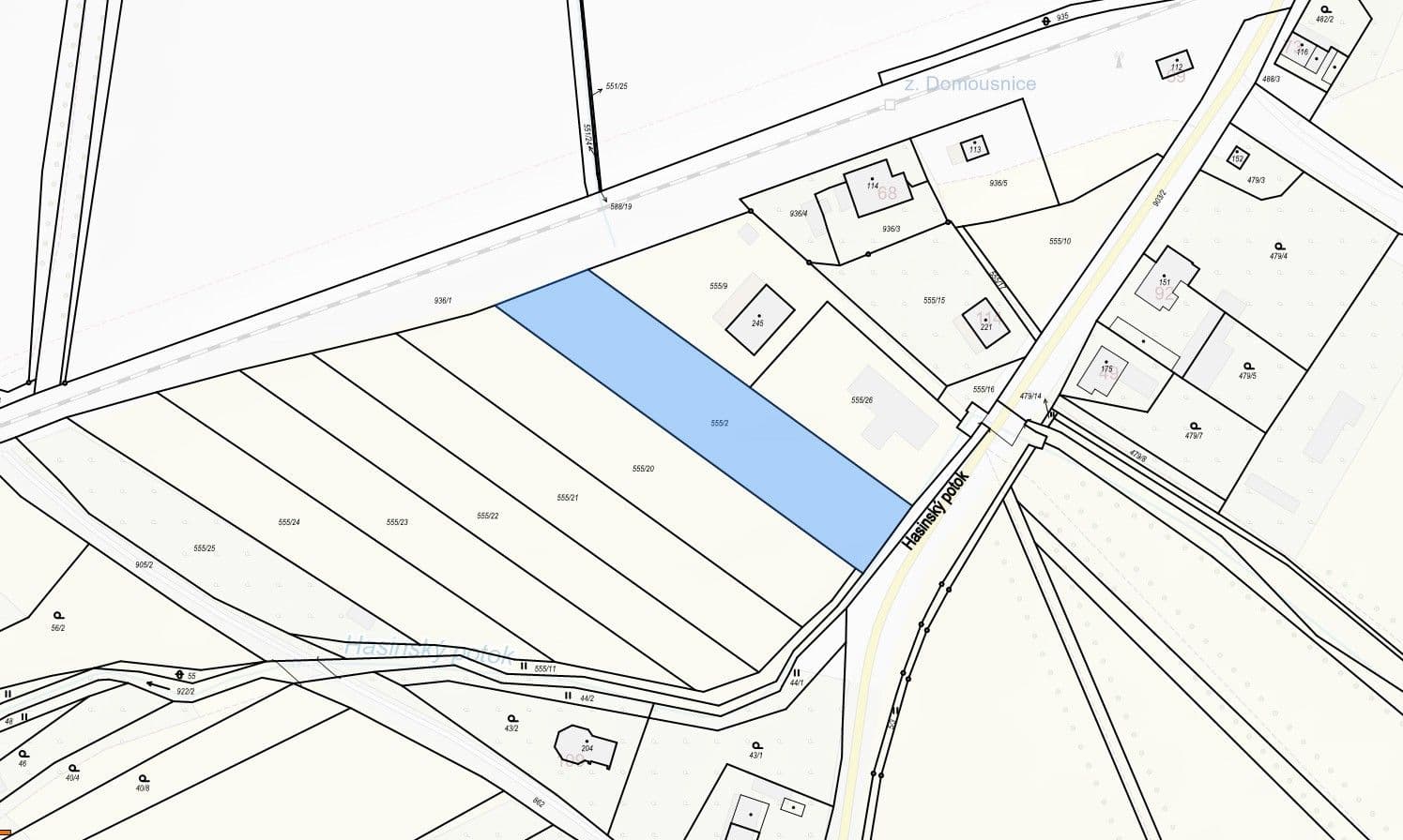 Predaj pozemku 2.612 m², Domousnice, Středočeský kraj Predaj pozemku 2.612 m², Domousnice, Středočeský kraj