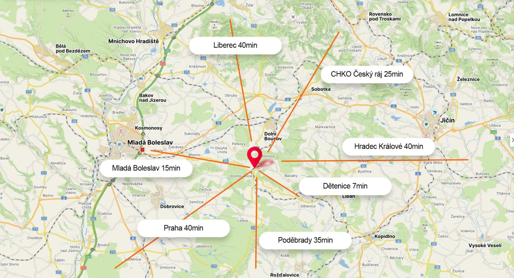 Predaj pozemku 2.612 m², Domousnice, Středočeský kraj Predaj pozemku 2.612 m², Domousnice, Středočeský kraj