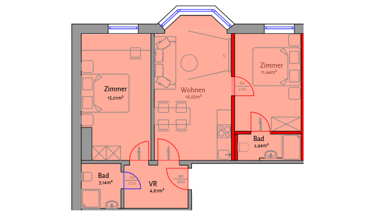 Prenájom bytu 3-izbový 56 m², Kinkstraße, Kufstein, Tirolsko Prenájom bytu 3-izbový 56 m², Kinkstraße, Kufstein, Tirolsko