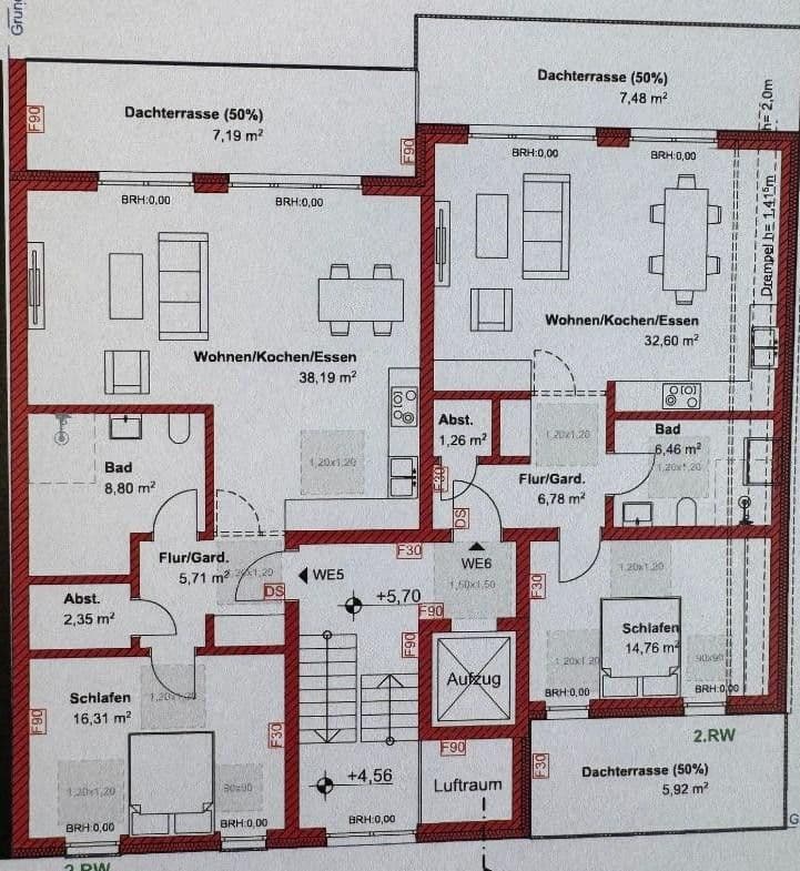 Prenájom bytu 2-izbový 76 m², Essen, Severné Porýnie - Westfálsko Prenájom bytu 2-izbový 76 m², Essen, Severné Porýnie - Westfálsko