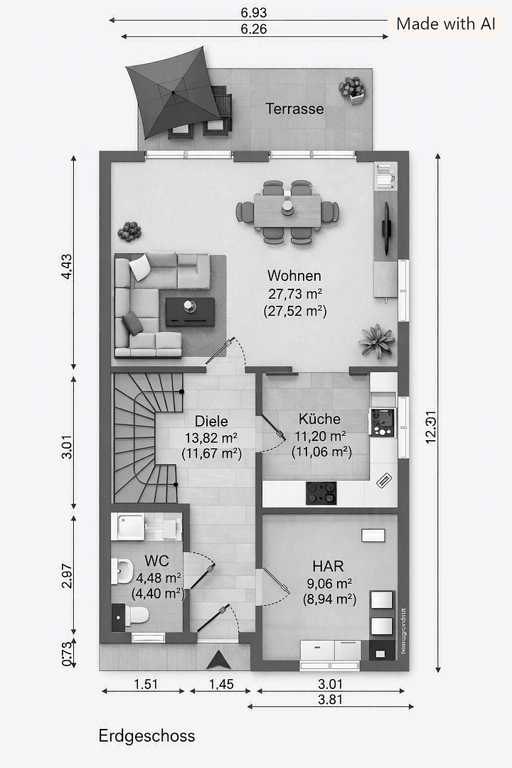 Prenájom domu 135 m², pozemok 313 m², Magdeburg, Sasko-Anhaltsko Prenájom domu 135 m², pozemok 313 m², Magdeburg, Sasko-Anhaltsko