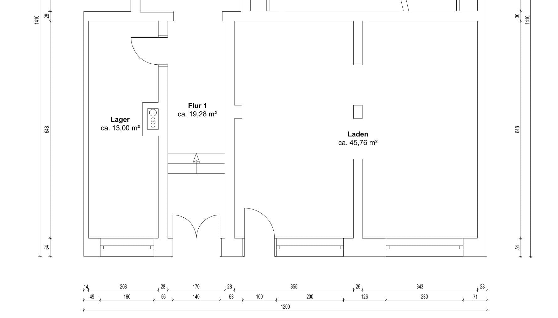 Prenájom nebytového priestoru 60 m², Lößniger Straße 50, Leipzig, Sasko Prenájom nebytového priestoru 60 m², Lößniger Straße 50, Leipzig, Sasko