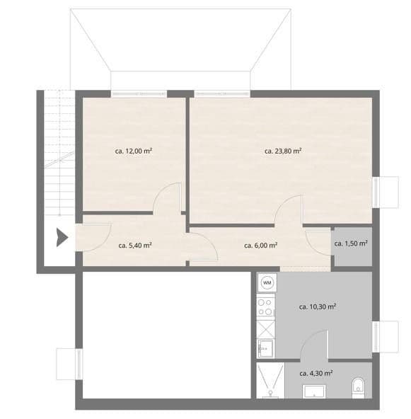 Prenájom bytu 2-izbový 64 m², Augsburg, Bavorsko Prenájom bytu 2-izbový 64 m², Augsburg, Bavorsko
