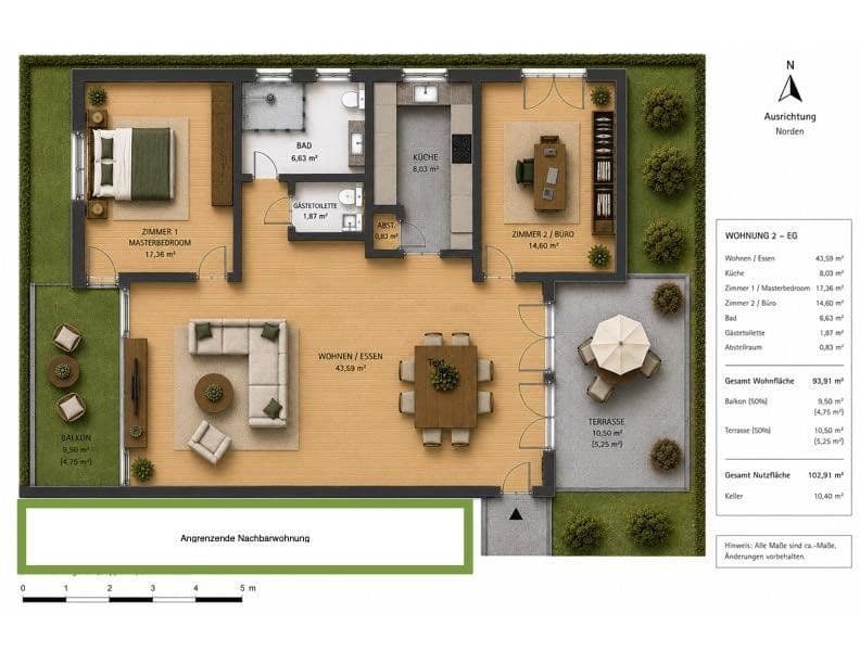 Prenájom bytu 3-izbový 94 m², Mainz, Porýnie-Falcko Prenájom bytu 3-izbový 94 m², Mainz, Porýnie-Falcko