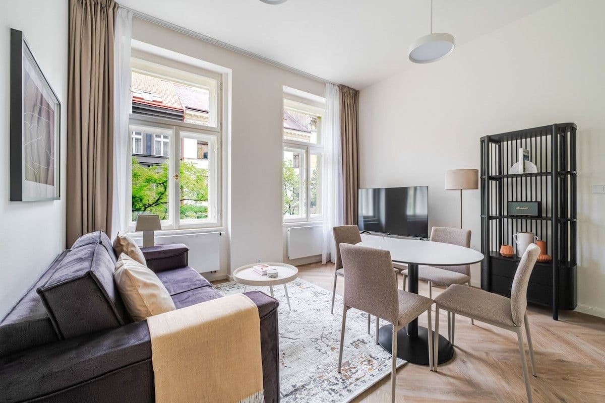 Prenájom bytu 42 m², Sázavská, Praha, Praha Prenájom bytu 42 m², Sázavská, Praha, Praha