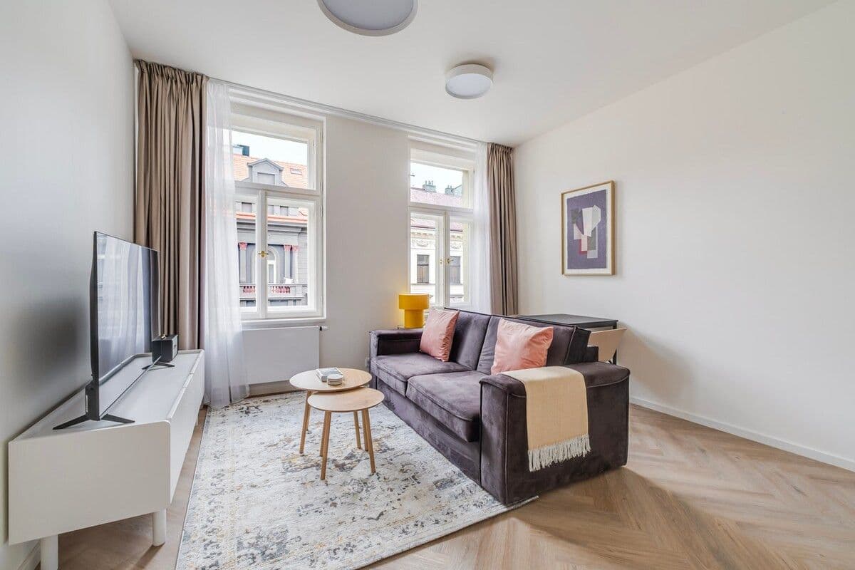 Prenájom bytu 42 m², Sázavská, Praha, Praha Prenájom bytu 42 m², Sázavská, Praha, Praha