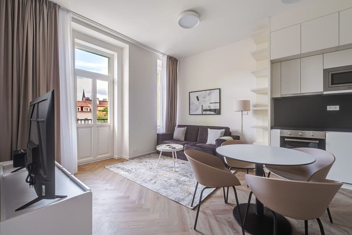 Prenájom bytu 47 m², Sázavská, Praha, Praha Prenájom bytu 47 m², Sázavská, Praha, Praha