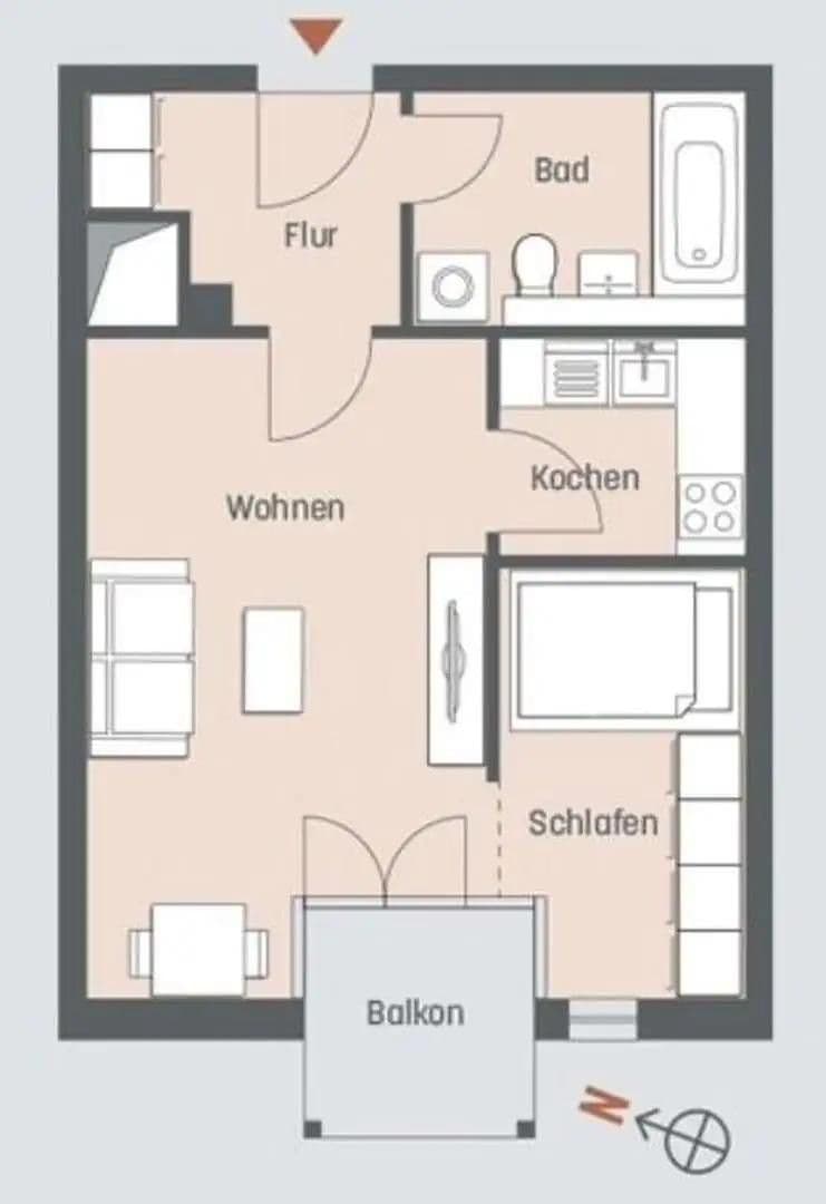 Prenájom bytu 1-izbový 42 m², Hedwig-Dransfeld-Allee, München, Bavorsko Prenájom bytu 1-izbový 42 m², Hedwig-Dransfeld-Allee, München, Bavorsko