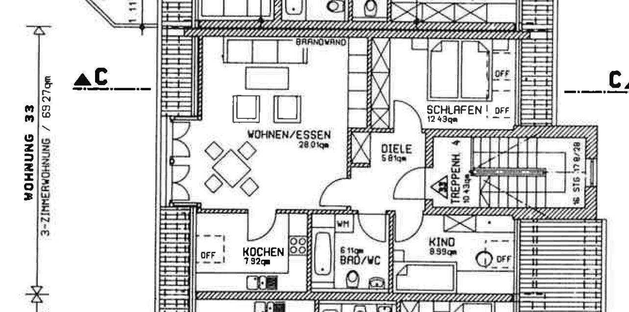 Prenájom bytu 3-izbový 70 m², Ahornweg 12c, Nittenau, Bavorsko Prenájom bytu 3-izbový 70 m², Ahornweg 12c, Nittenau, Bavorsko