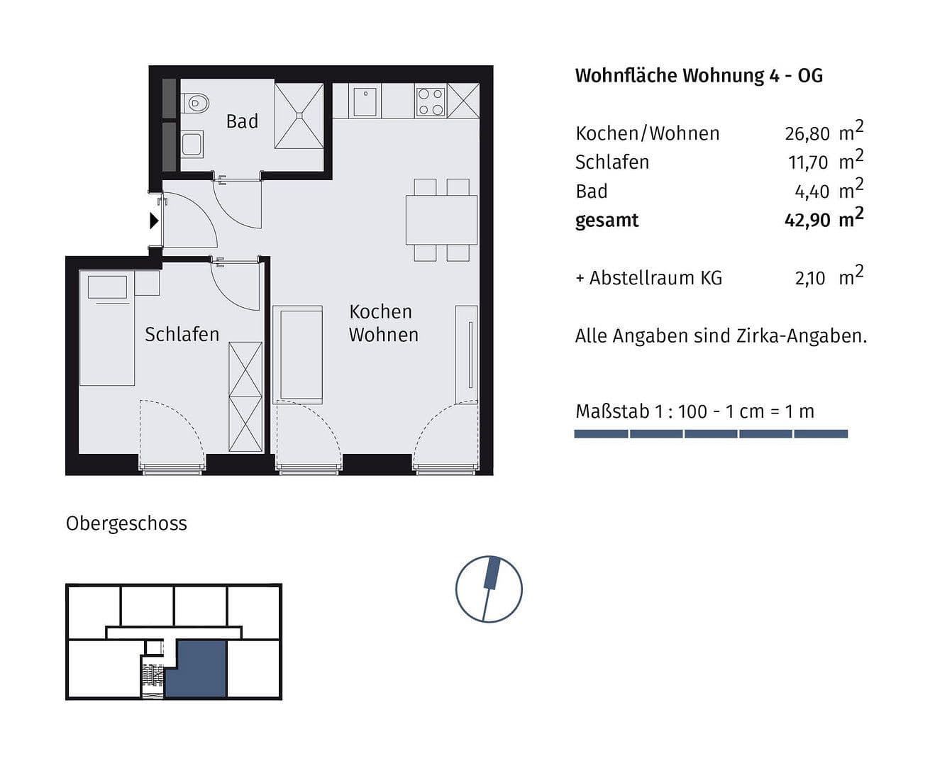 Prenájom bytu 2-izbový 43 m², Richard-Tauber-Straße 3, München, Bavorsko Prenájom bytu 2-izbový 43 m², Richard-Tauber-Straße 3, München, Bavorsko