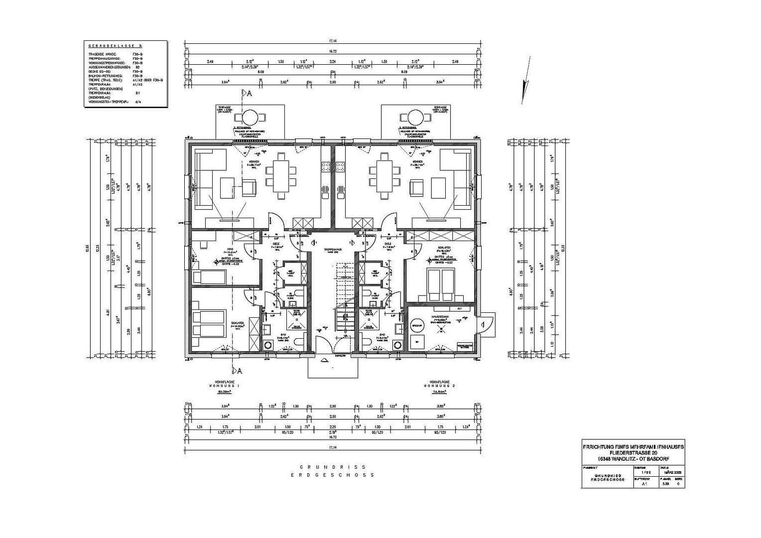 Prenájom bytu 2-izbový 75 m², Fliederstraße 30, Wandlitz, Brandenbursko Prenájom bytu 2-izbový 75 m², Fliederstraße 30, Wandlitz, Brandenbursko