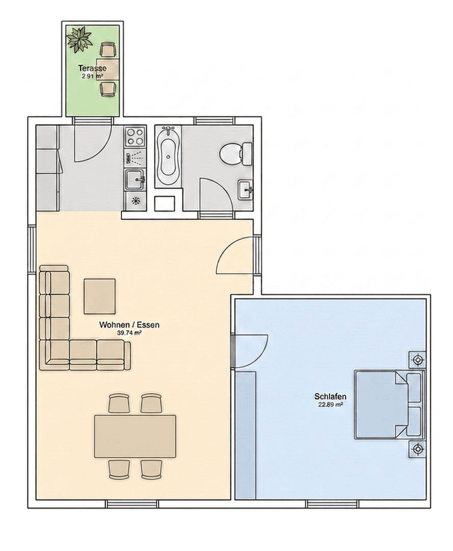 Prenájom bytu 2-izbový 61 m², Stadtplatz 14, Bogen, Bavorsko Prenájom bytu 2-izbový 61 m², Stadtplatz 14, Bogen, Bavorsko