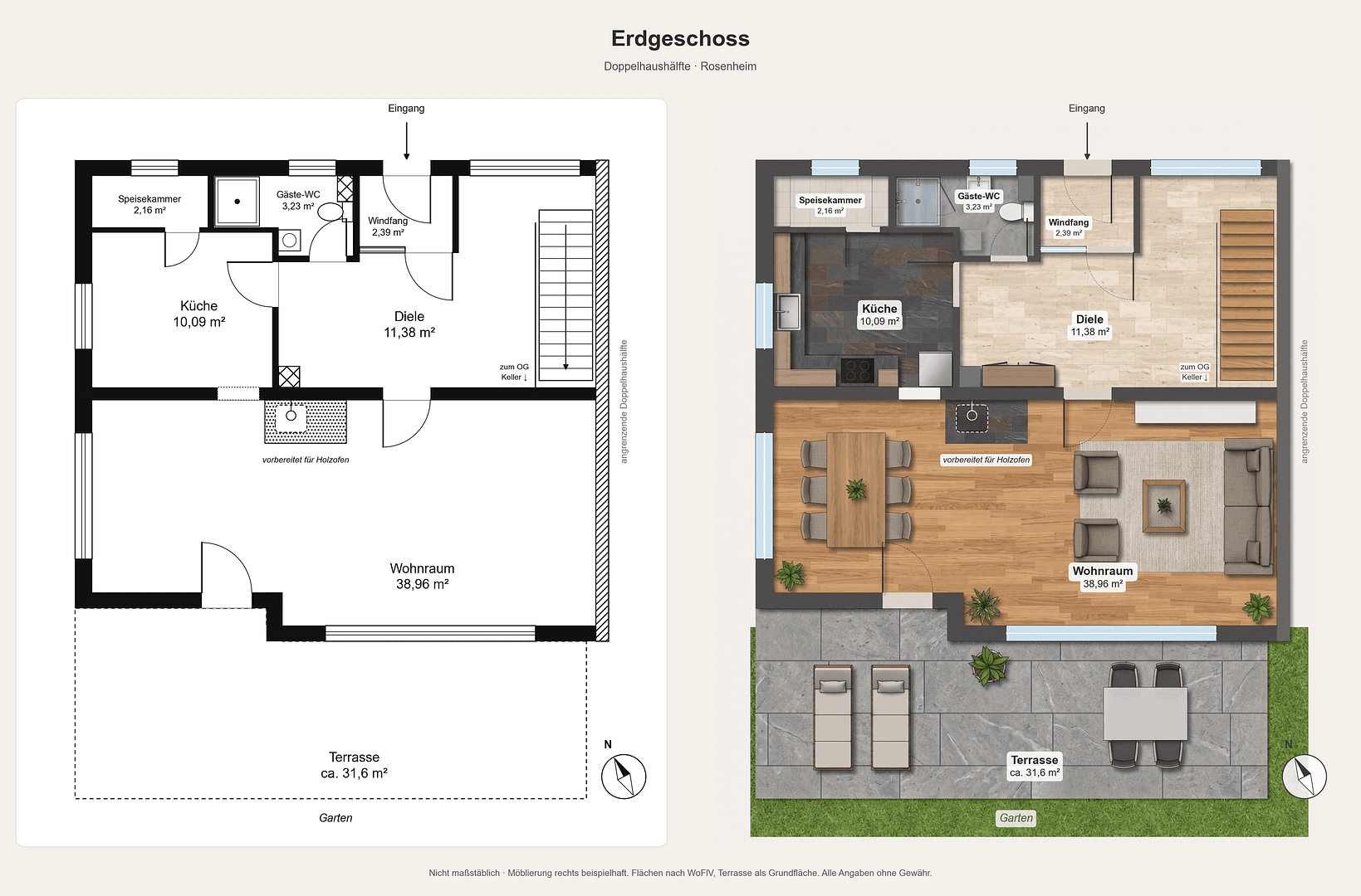 Predaj domu 151 m², pozemok 394 m², Rosenheim, Bavorsko Predaj domu 151 m², pozemok 394 m², Rosenheim, Bavorsko