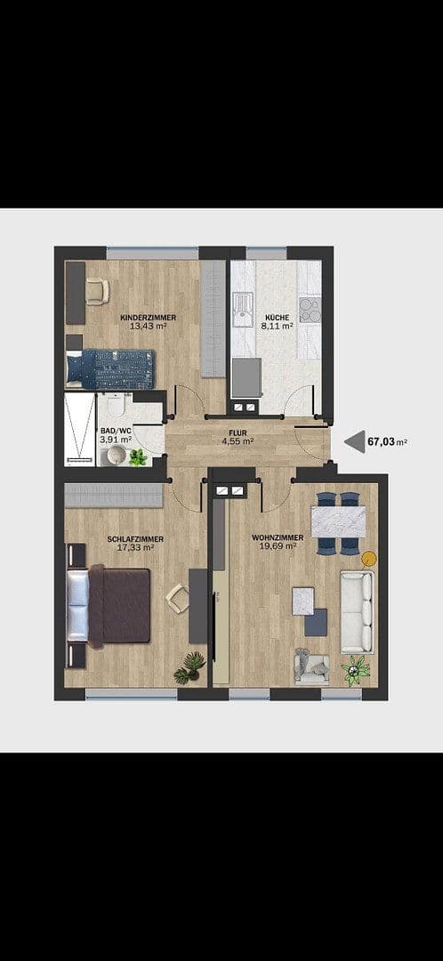 Predaj bytu 3-izbový 67 m², Siemensstraße 24, Nürnberg, Bavorsko Predaj bytu 3-izbový 67 m², Siemensstraße 24, Nürnberg, Bavorsko