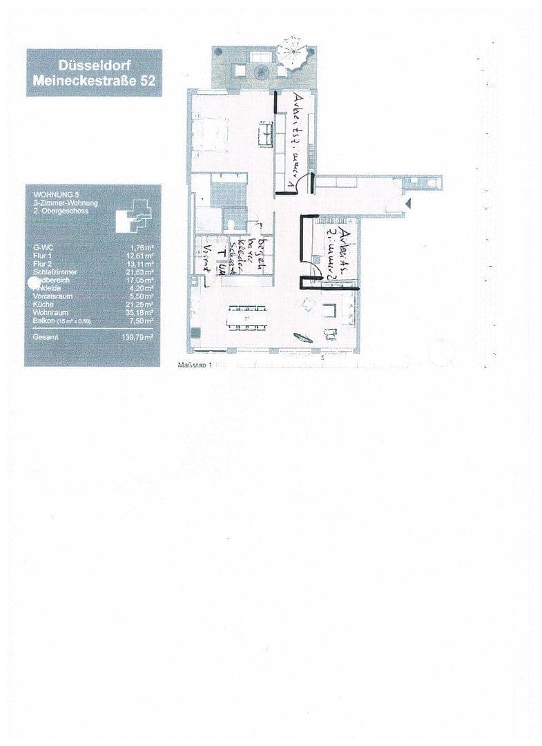 Prenájom bytu 2-izbový 135 m², Meineckestr. 52, Düsseldorf, Severné Porýnie - Westfálsko Prenájom bytu 2-izbový 135 m², Meineckestr. 52, Düsseldorf, Severné Porýnie - Westfálsko