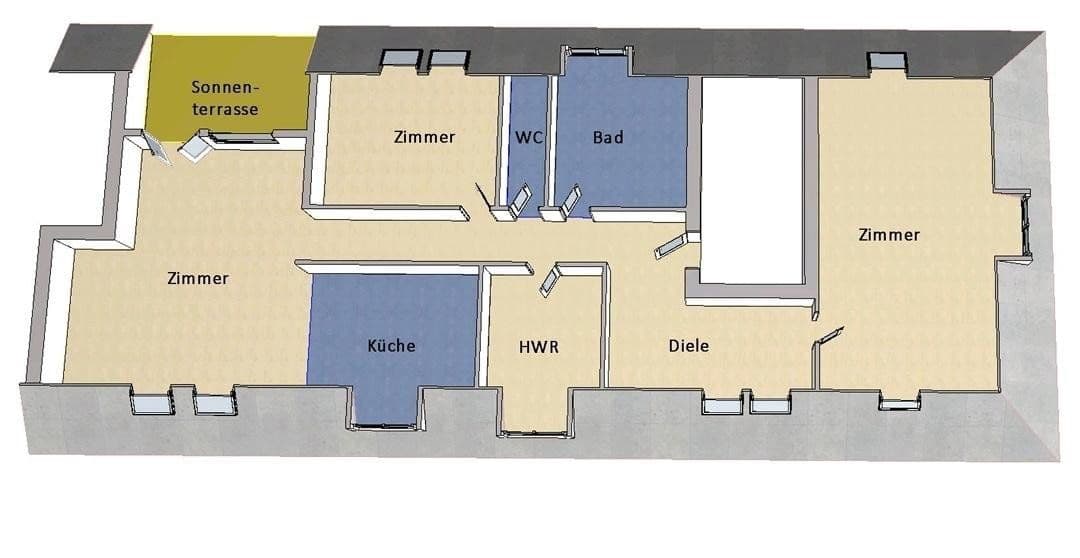 Predaj bytu 3-izbový 100 m², Tangermünder Weg 18, Berlin, Berlín Predaj bytu 3-izbový 100 m², Tangermünder Weg 18, Berlin, Berlín